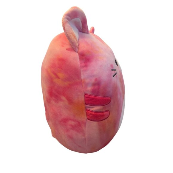 Original Squishmallows Cici The Cat Plush Toy With Bow Pink/Orange Tie-Dye 8" - Picture 2 of 7